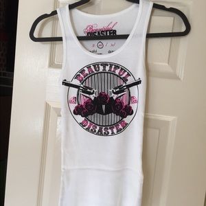 Beautiful disaster tank top